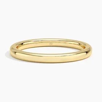 14K Yellow Gold 2mm Comfort Fit Wedding Ring