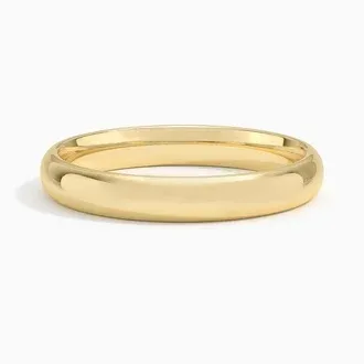 14K Yellow Gold 3mm Slim Profile Wedding Ring