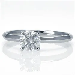 2mm knife edge engagement ring, comfort fit