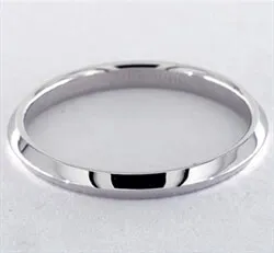 2mm knife edge wedding ring, comfort fit