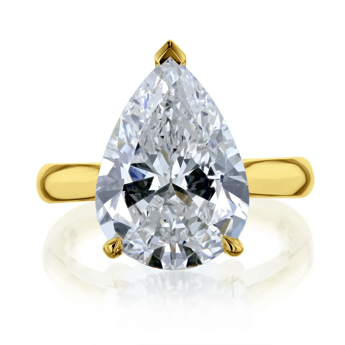 5.84 Carat Natural Diamond Solitaire Ritz Ring (GIA)