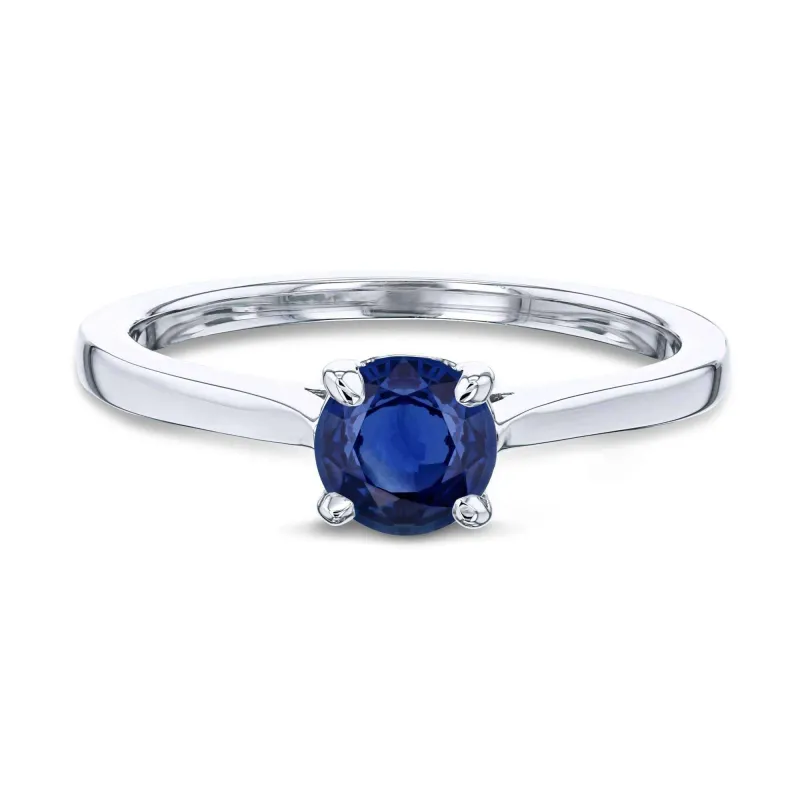 5mm Sapphire Solitaire Melinda Ring