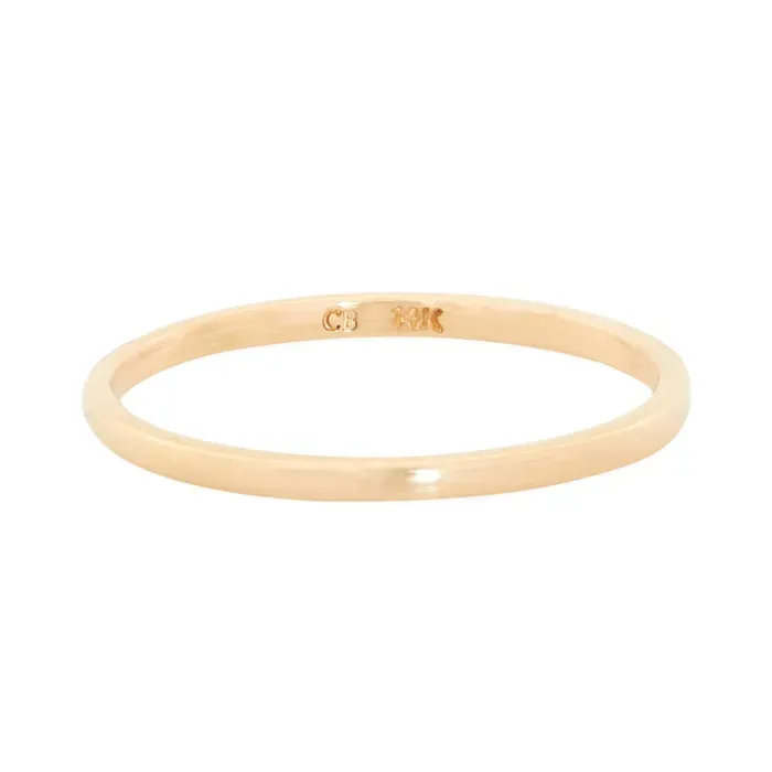 Catbird Classic Wedding Bands, Flat Band, 1mm