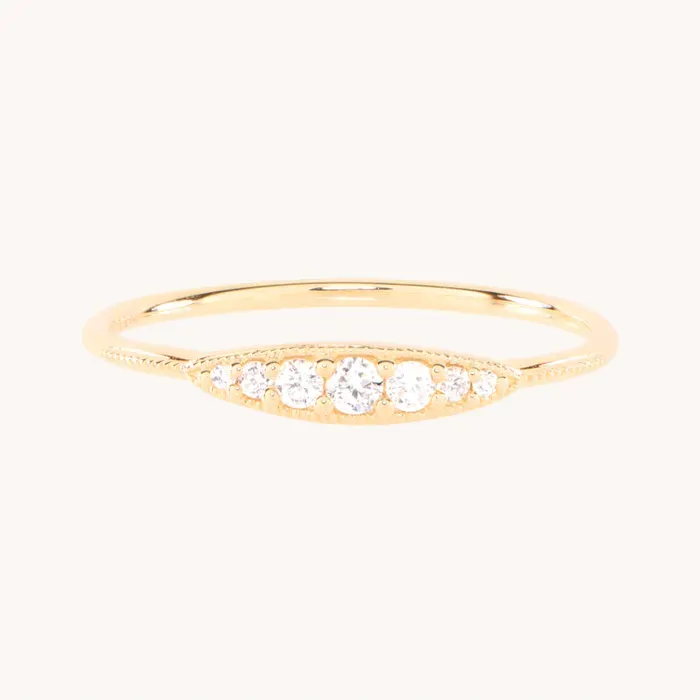 City Moon Diamond Ring