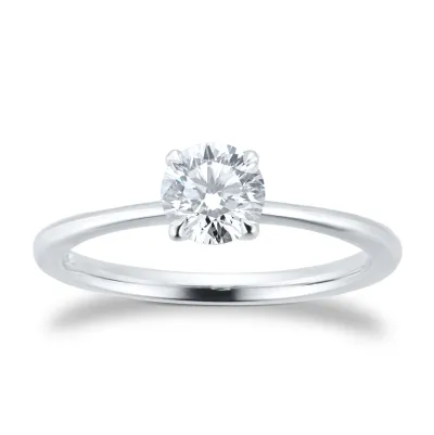 Exclusive Platinum 0.70cttw Brilliant Cut Solitaire Goldsmiths Signature Diamond Engagement Ring