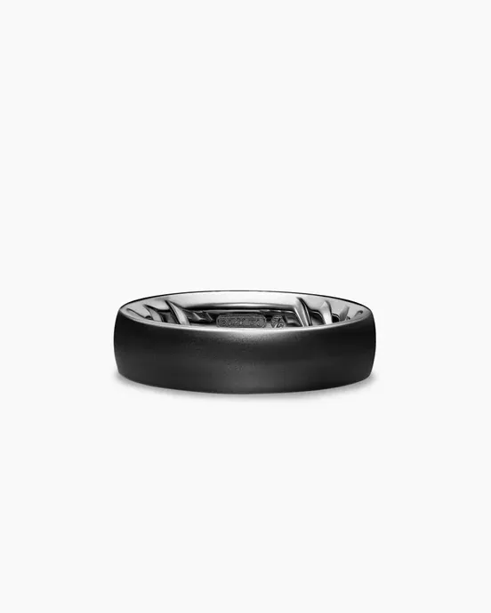 Streamline®  Band Ring in Black Titanium, 6.2mm $425 to $3,250