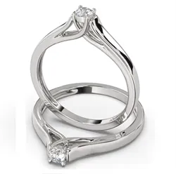 Trellis engagement ring settings